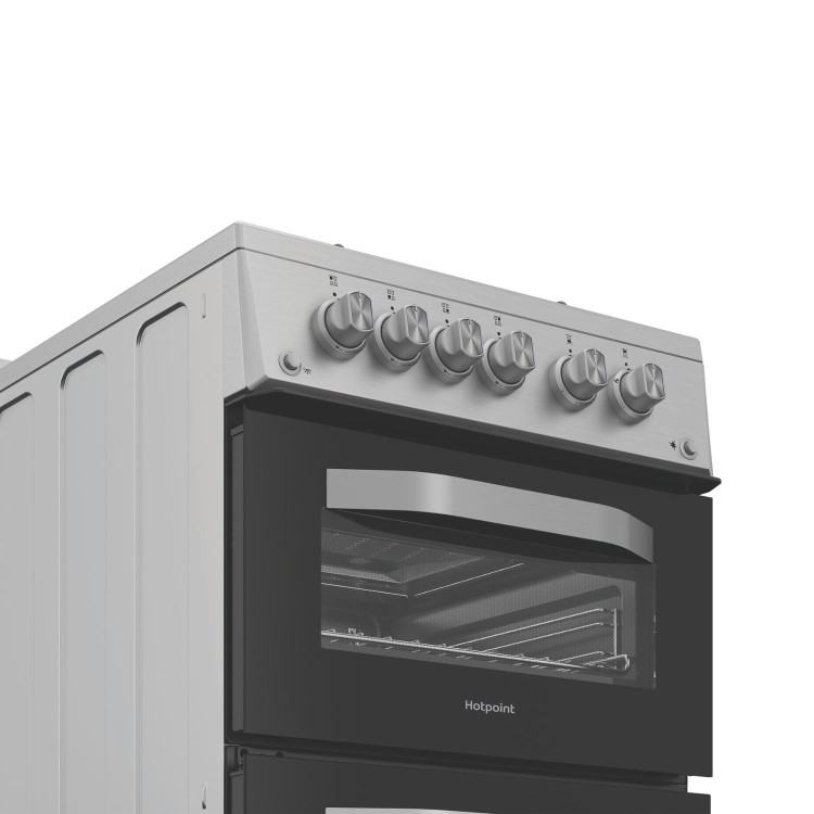 Hotpoint 50cm Gas Cooker - Stainless Steel