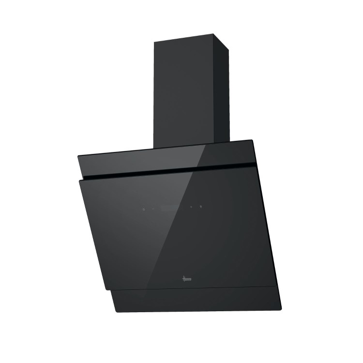Hoover 60cm Angled Cooker Hood - Black