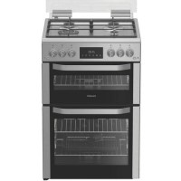 Hotpoint 60cm Gas Cooker - Stainless steel