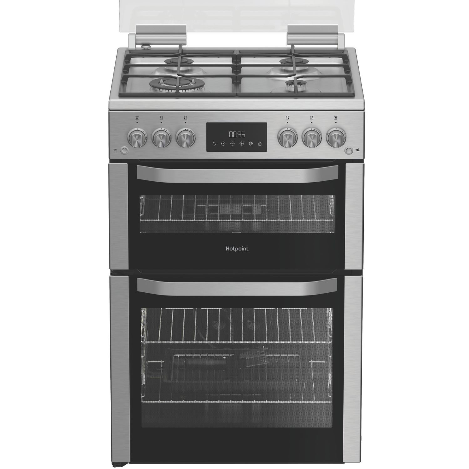 Hotpoint Stainless Steel 60Cm Gas Cooker Size 60