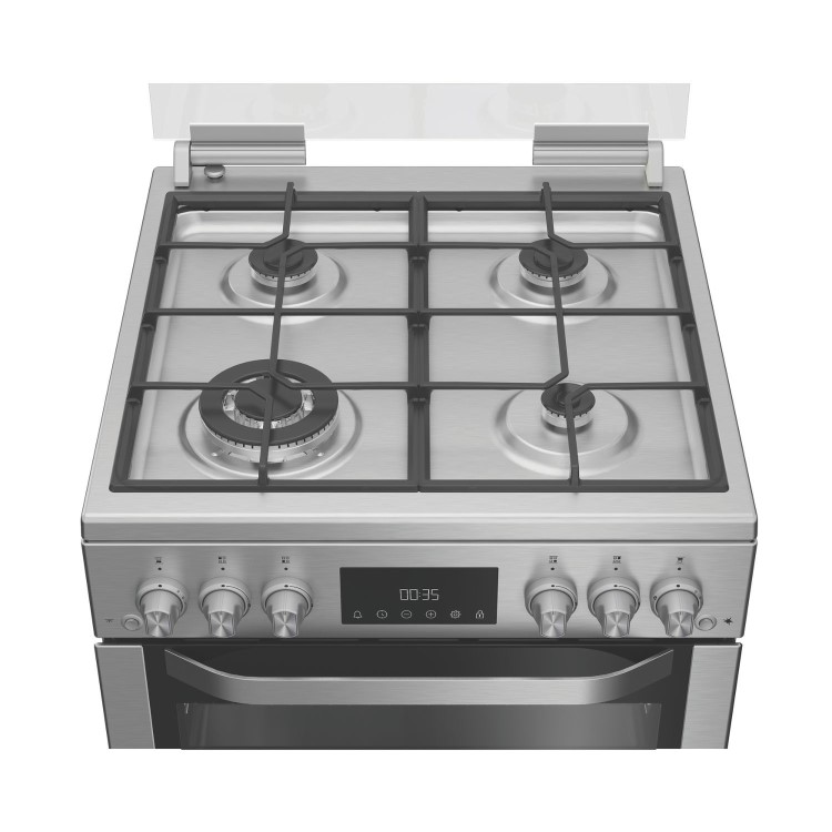 Hotpoint 60cm Gas Cooker - Stainless steel