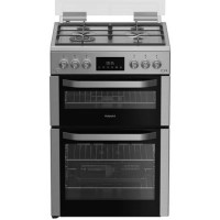 Hotpoint 60cm Gas Cooker - Stainless steel