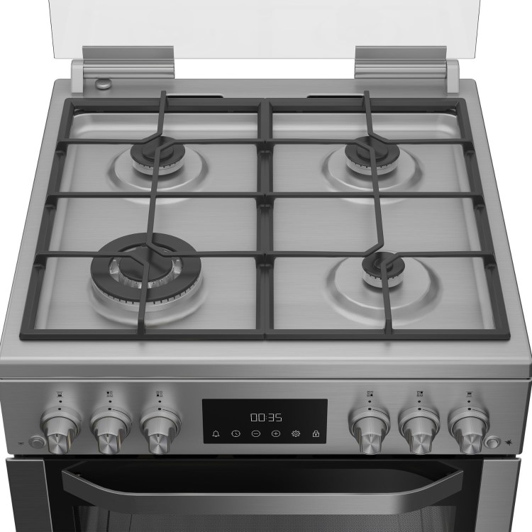 Hotpoint 60cm Gas Cooker - Stainless steel