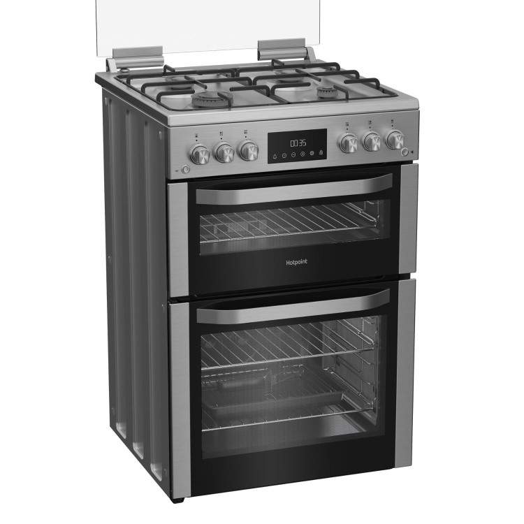 Hotpoint 60cm Gas Cooker - Stainless steel