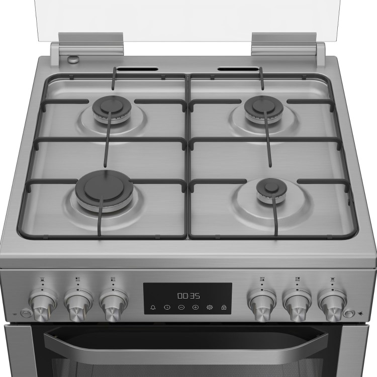 Hotpoint 60cm Gas Cooker - Stainless steel