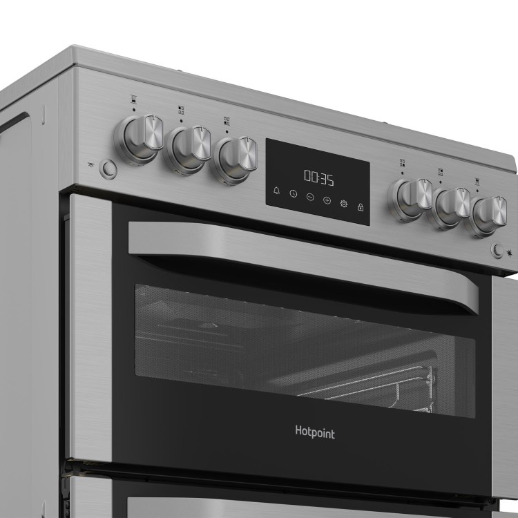 Hotpoint 60cm Gas Cooker - Stainless steel