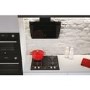 Hoover 90cm Angled Cooker Hood - Black Glass