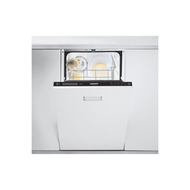 GRADE A1 - Hoover HDI2D949-80 9 Place Slimline Fully Integrated Dishwasher - White