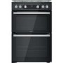 Hotpoint 60cm Double Oven Gas Cooker - Black