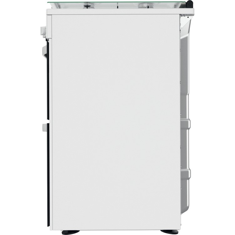 Refurbished Hotpoint HDM67G0CCW 60cm Double Oven Gas Cooker White
