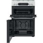Refurbished Hotpoint HDM67G0CCW 60cm Double Oven Gas Cooker White