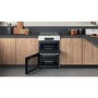Refurbished Hotpoint HDM67G0CCW 60cm Double Oven Gas Cooker White