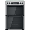 Hotpoint 60cm Gas Cooker with Lid - Stainless Steel