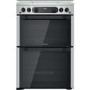 Hotpoint 60cm Gas Cooker with Lid - Stainless Steel