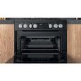 Refurbished Hotpoint HDM67G9C2CB 60cm Double Oven Dual Fuel Cooker with Assisted Cleaning Black