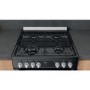 Refurbished Hotpoint HDM67G9C2CB 60cm Double Oven Dual Fuel Cooker with Assisted Cleaning Black