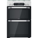 HDM67G9C2CW Hotpoint 60cm Dual Fuel Cooker - White