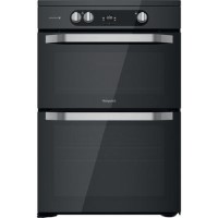 Refurbished Hotpoint HDM67I9H2CB 60cm Double Oven Induction Electric Cooker Black Refurbished Hotpoint HDM67I9H2CB 60cm Double Oven Induction Electric Cooker Black