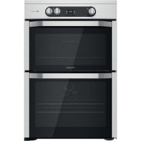Refurbished Hotpoint HDM67I9H2CX 60cm Double Oven Induction Electric Cooker Stainless Steel