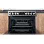 Hotpoint 60cm Double Fan Oven Electric Cooker - Stainless Steel