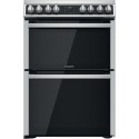 HDM67V8D2CX Hotpoint 60cm Double Fan Oven Electric Cooker - Stainless Steel