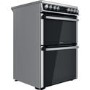 Hotpoint 60cm Double Fan Oven Electric Cooker - Stainless Steel