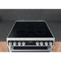 Hotpoint 60cm Double Fan Oven Electric Cooker - Stainless Steel