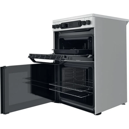 Hotpoint Electric Double Cooker - Stainless Steel
