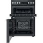 Refurbished Hotpoint HDM67V9HCB 60cm Double Oven Electric Cooker Black