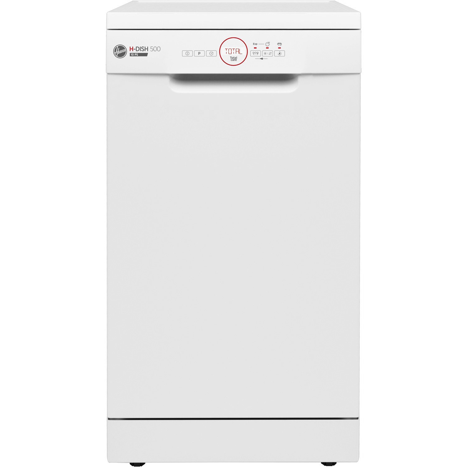 Hoover HDPH2D1049W-80 H-Dish 500 10 Place Settings Freestanding Slimline Dishwasher - White