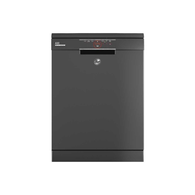 GRADE A2 - Hoover HDPN2D520PA-80 AXI 15 Place Freestanding Dishwasher With WiFi- & Voice-Control - Anthracite