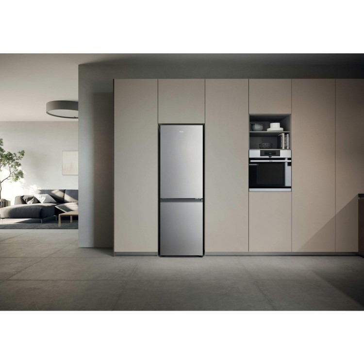 Haier Series 3 355 Litre 60/40 Freestanding Fridge Freezer - Stainless Steel