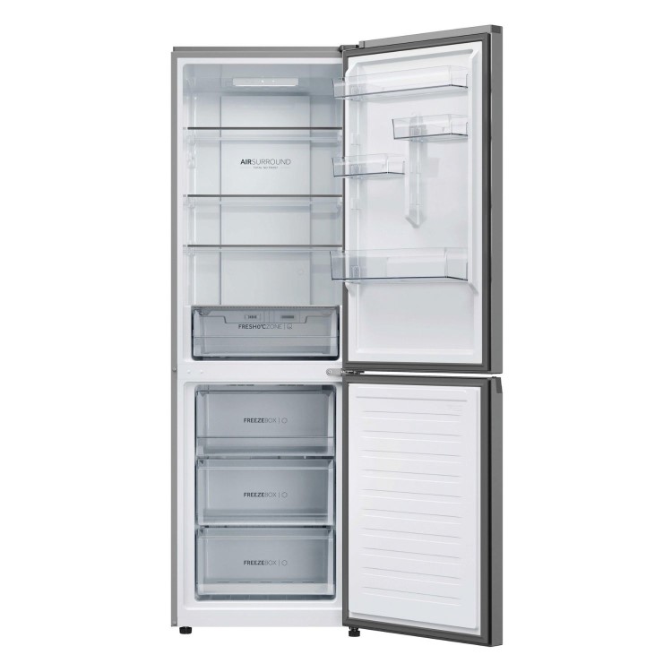 Haier Series 3 355 Litre 60/40 Freestanding Fridge Freezer - Stainless Steel