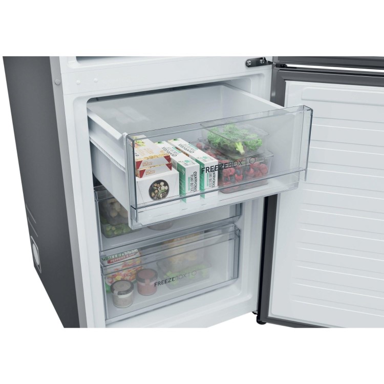 Haier Series 3 355 Litre 60/40 Freestanding Fridge Freezer - Stainless Steel