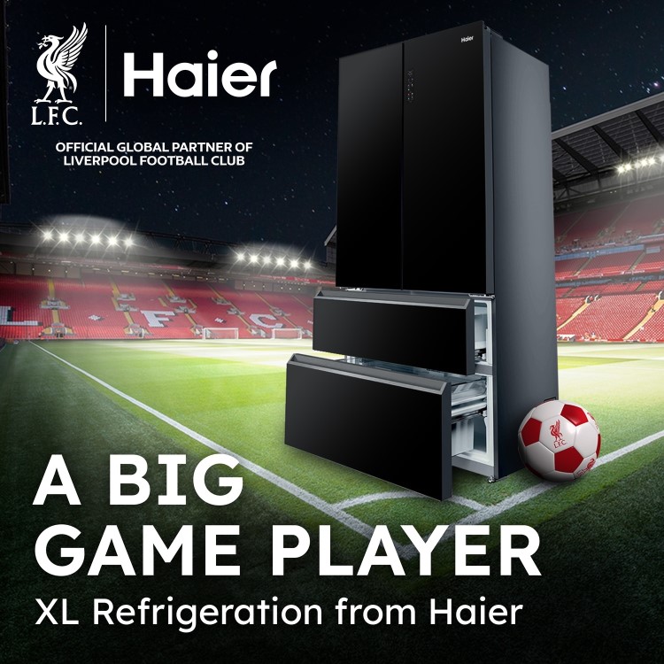 Haier 2D 60 Series 5 409 Litre 60/40 Freestanding Fridge Freezer - Dark Inox
