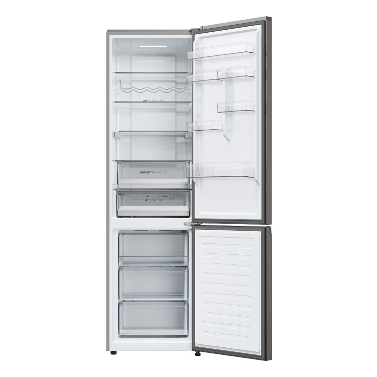 Haier 2D 60 Series 5 409 Litre 60/40 Freestanding Fridge Freezer - Dark Inox