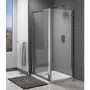 Claritas 6mm Glass Hinged Shower Door - 900 x 1850mm