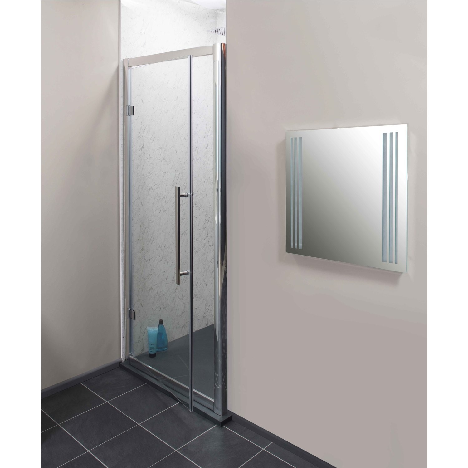 Claritas 6mm Glass Hinged Shower Door 800 X 1850mm Hdr002