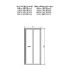 Claritas 6mm Glass Hinged Shower Door - 760 x 1850mm
