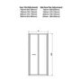 Claritas 8mm Glass Hinged Shower Door 800 x 1950mm