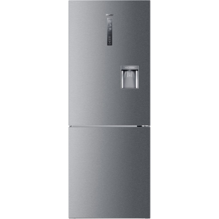 Haier 450 Litre 70/30 Freestanding Fridge Freezer - Stainless steel