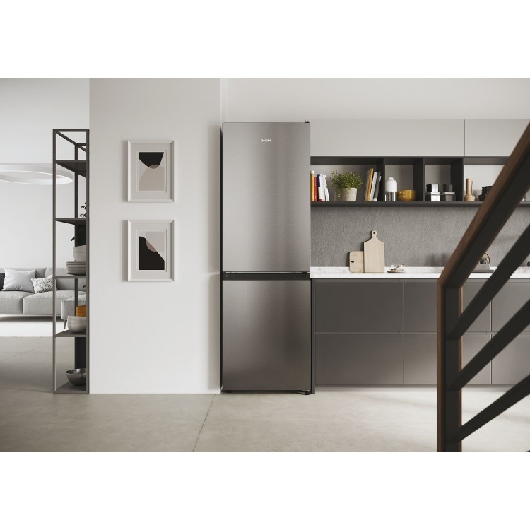 Haier 2D 60 Series 1 341 Litre 60/40 Freestanding Fridge Freezer - Silver