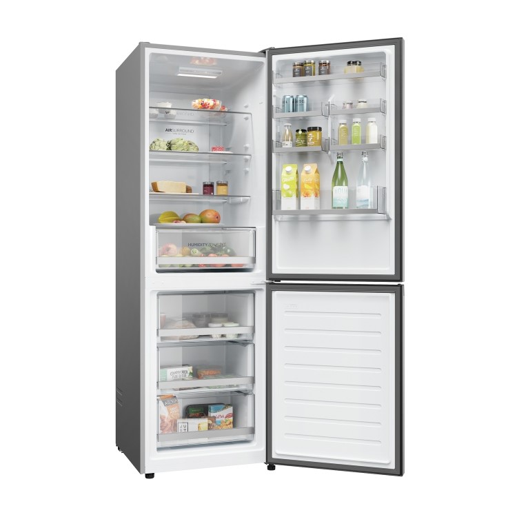 Haier 2D 60 Series 1 341 Litre 60/40 Freestanding Fridge Freezer - Silver