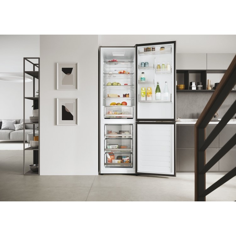 Haier 2D 60 Series 1 377 Litre 70/30 Freestanding Fridge Freezer - Silver