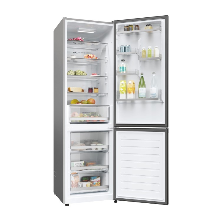 Haier 2D 60 Series 1 377 Litre 70/30 Freestanding Fridge Freezer - Silver