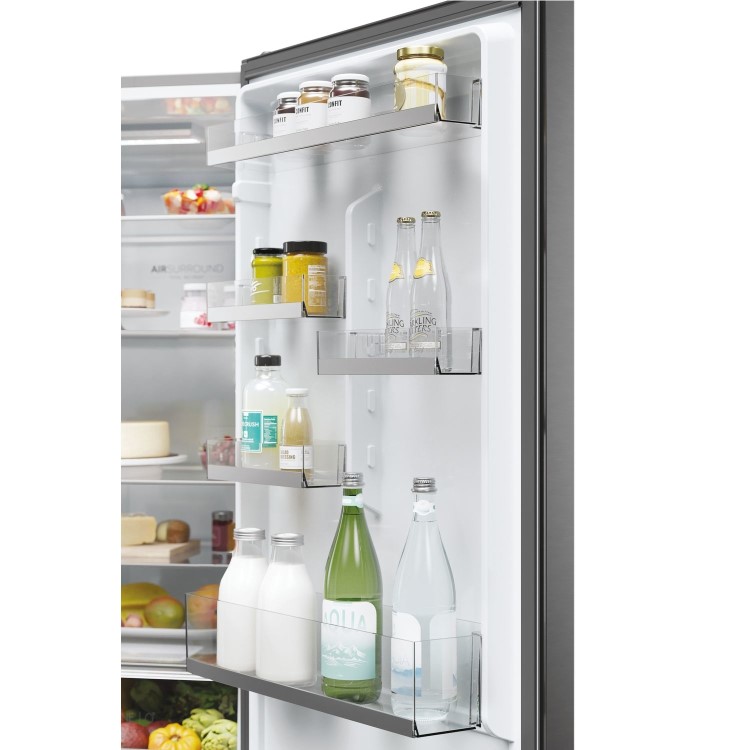 Haier 2D 60 Series 1 377 Litre 70/30 Freestanding Fridge Freezer - Silver