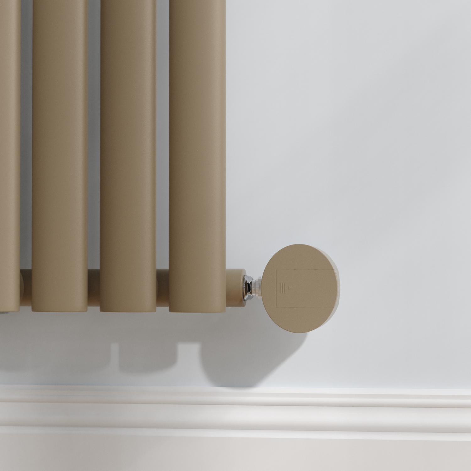 Beige Designer Heating Element Cover Electric Radiator