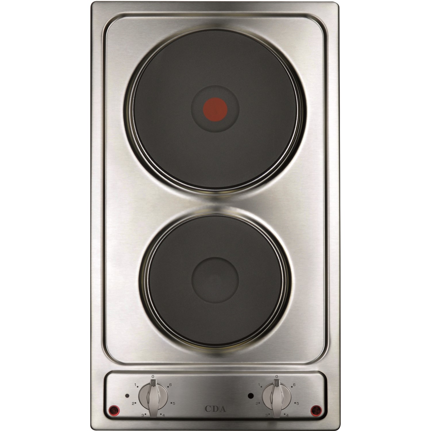 CDA HE3140SS 29cm Two Zone Sealed Plate Hob Stainless Steel