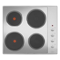 CDA 60cm 4 Zone Sealed Plate Hob - Stainless Steel