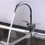 ONLY OPENED - Twin Lever Chrome Monobloc Kitchen Sink Mixer Tap - Hector